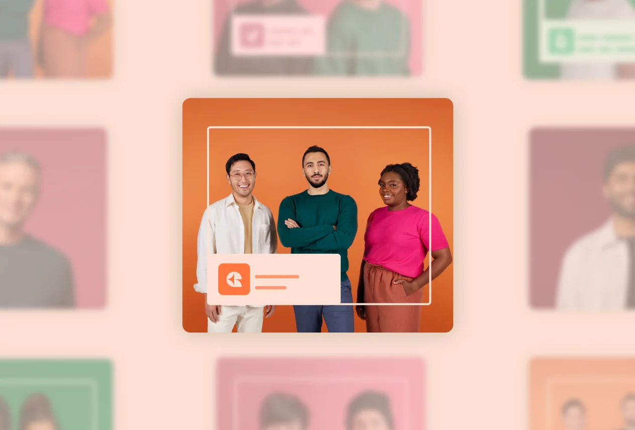 Agencies campaign key visual: an agency team framed in a site banner