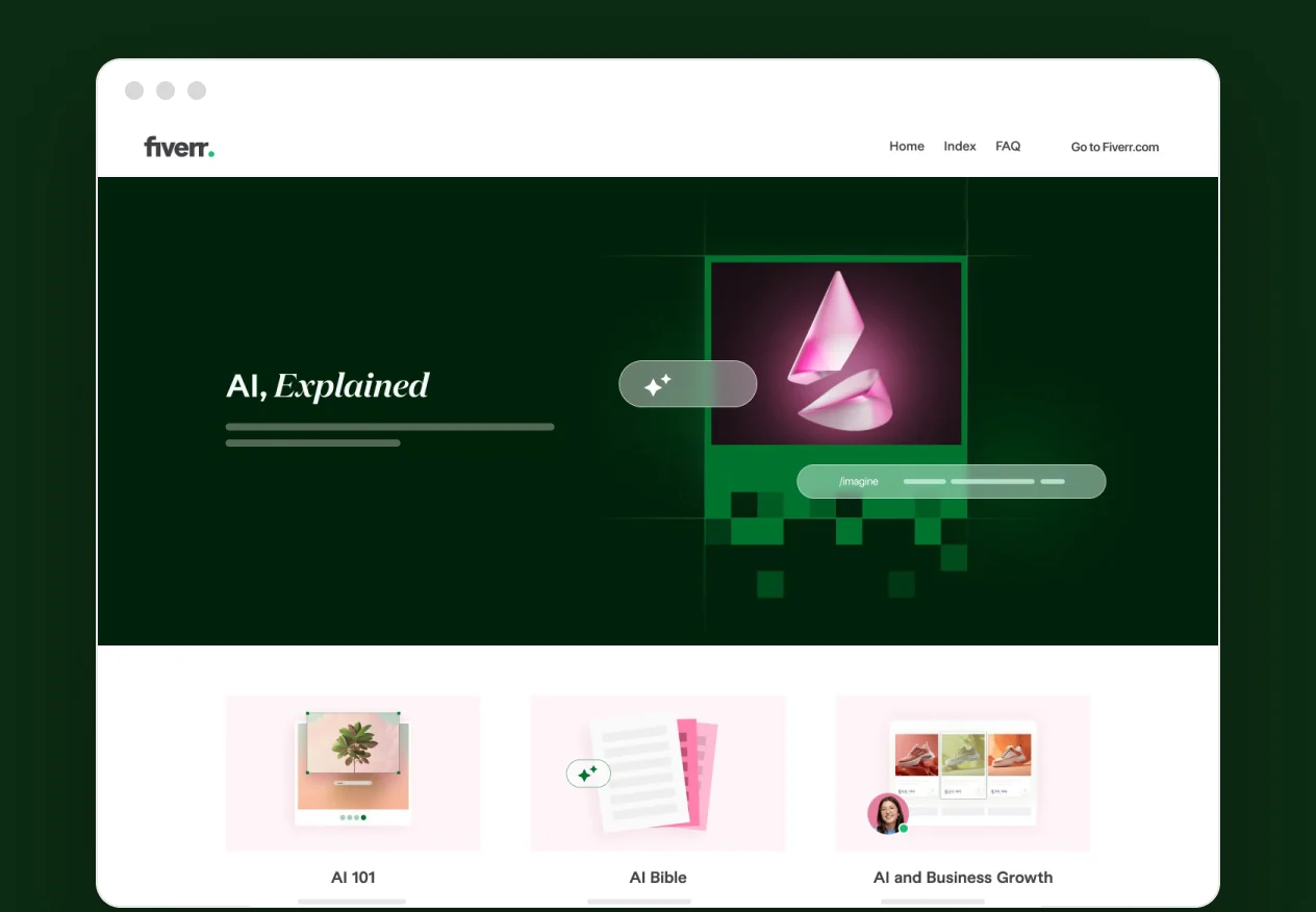 AI Explore hub page (beginner · learn the basics)