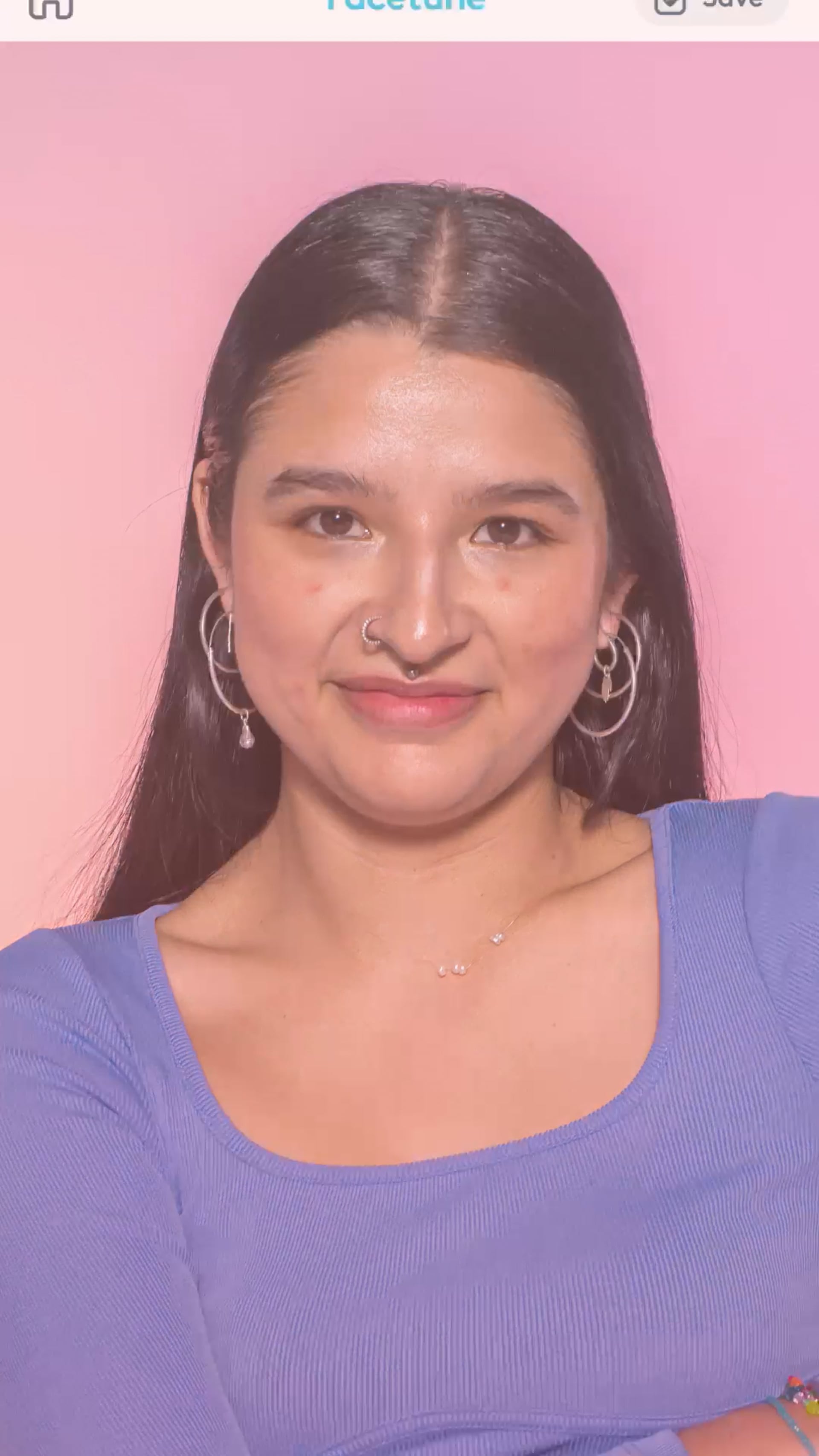 Facetune App Store trailer - retouching a portrait