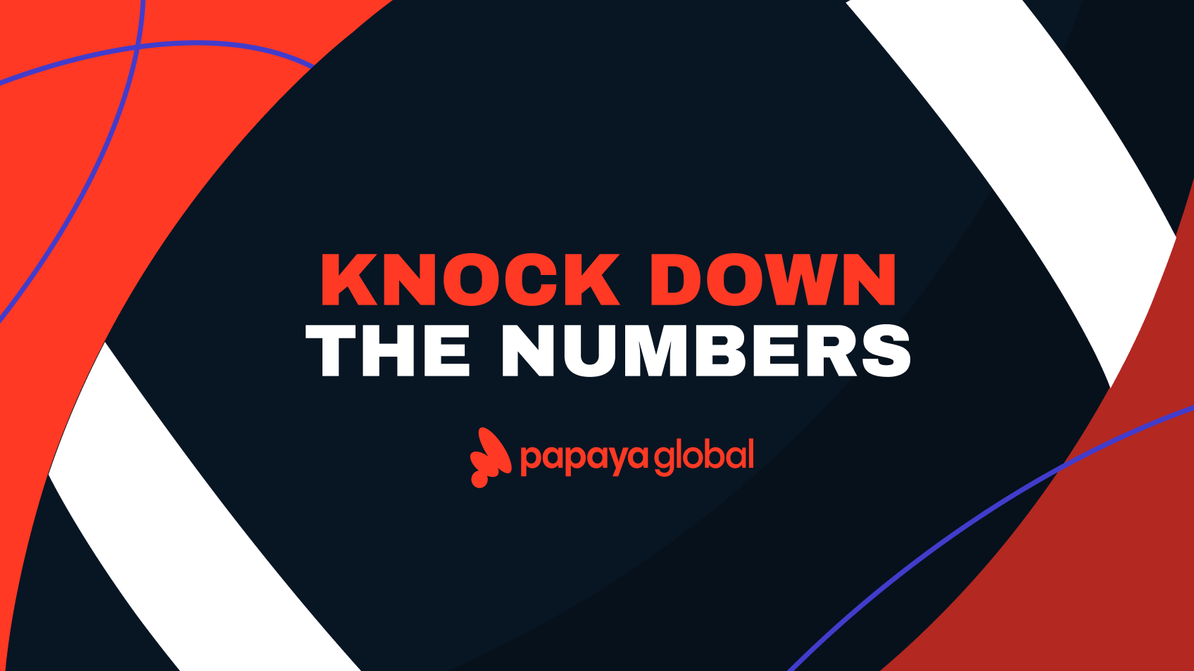 Big Game ad end card: Knock down the numbers - Papaya Global